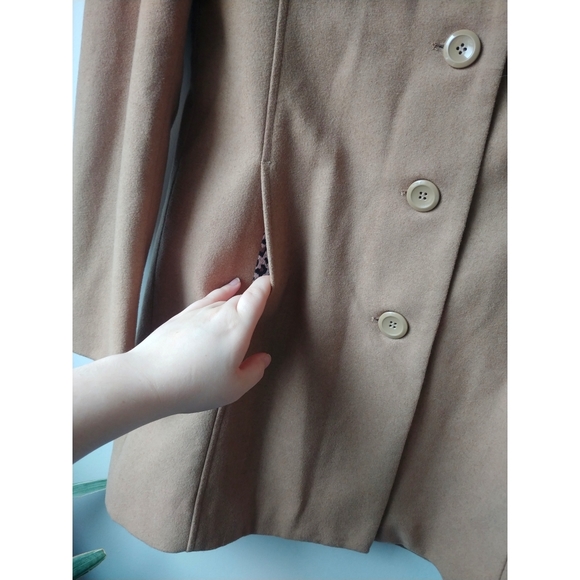 Wool Blend Pea Coat - Picture 4 of 10